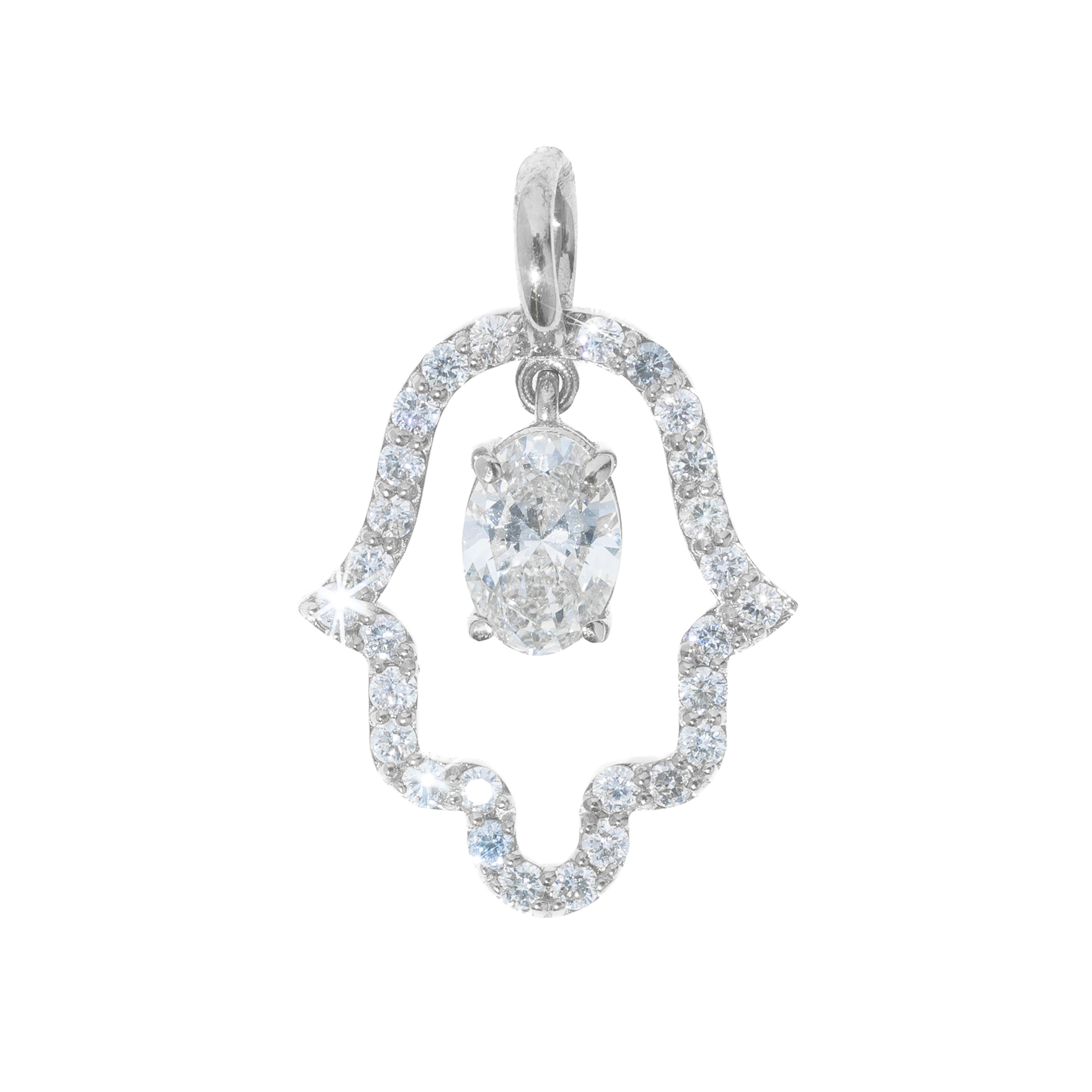 Lab Hamsa Charm