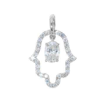 Lab Hamsa Charm