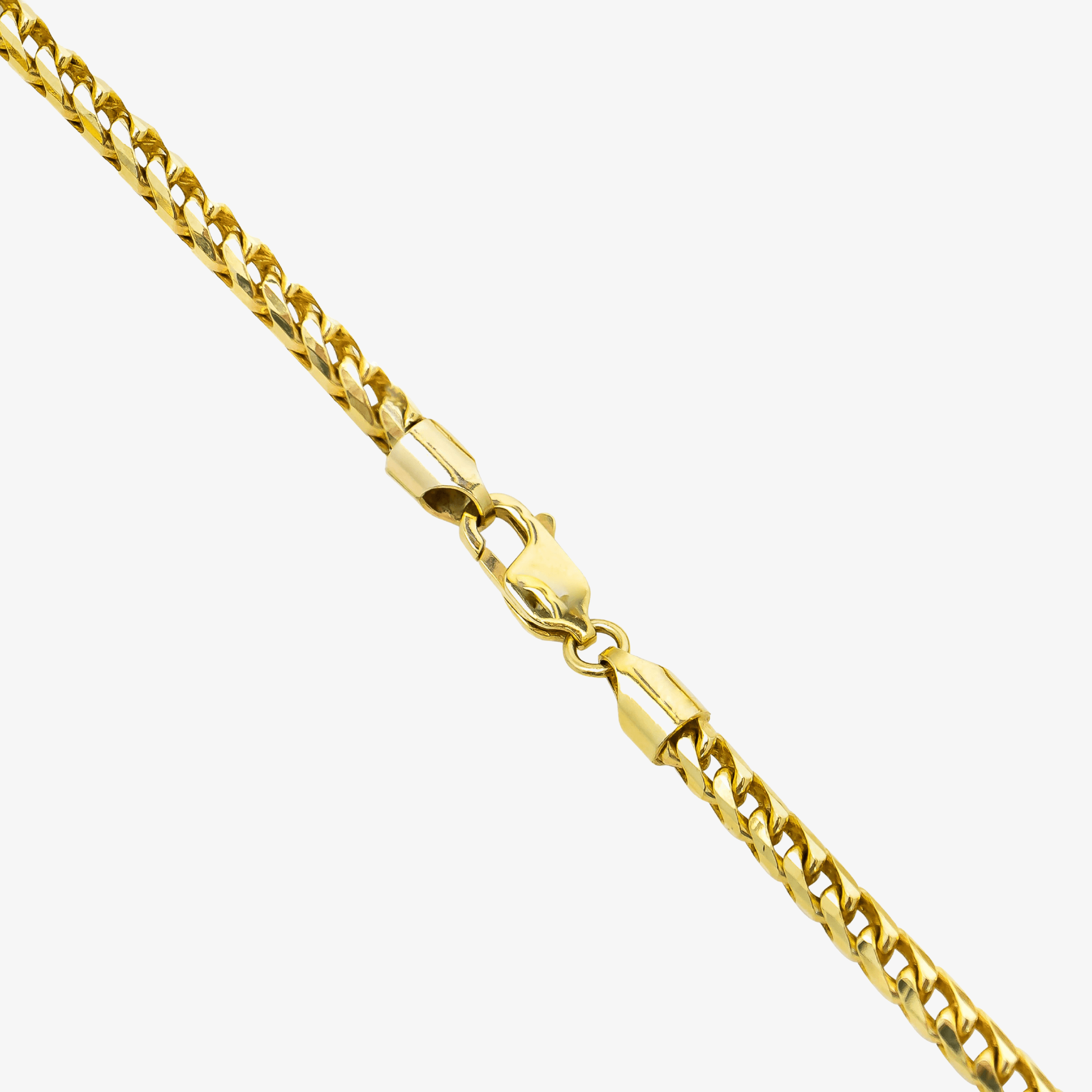 Franco Chain- 1.8mm-6.5mm Solid Yellow Gold