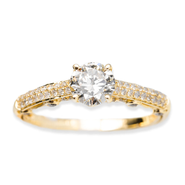 Natural diamond butterfly engagement ring – 1Luxury Miami