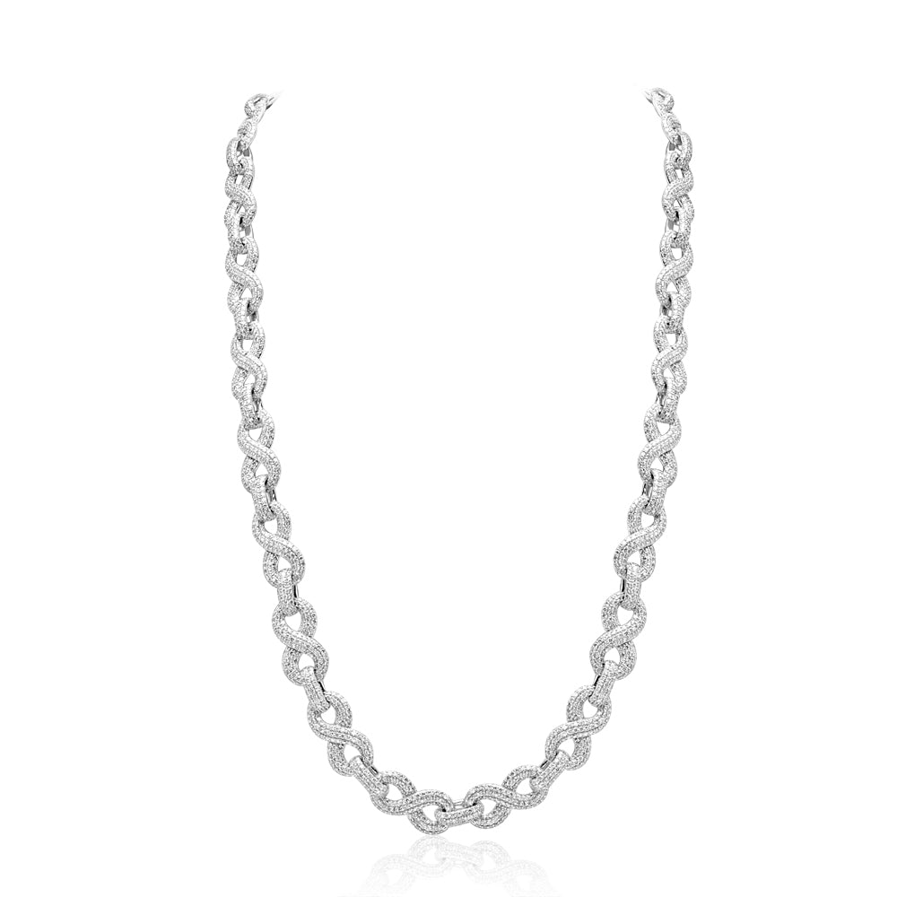 White Gold Diamond Infinity Chain
