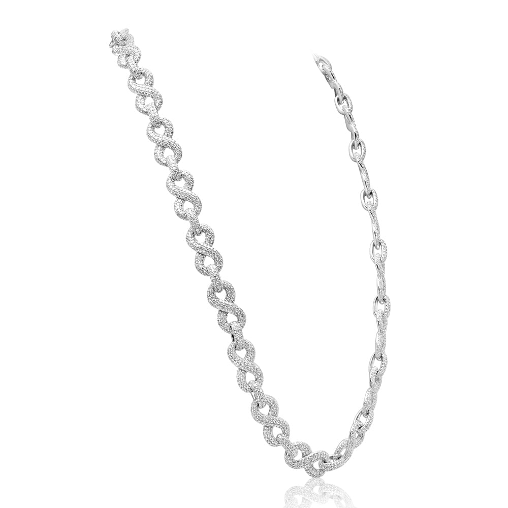 White Gold Diamond Infinity Chain