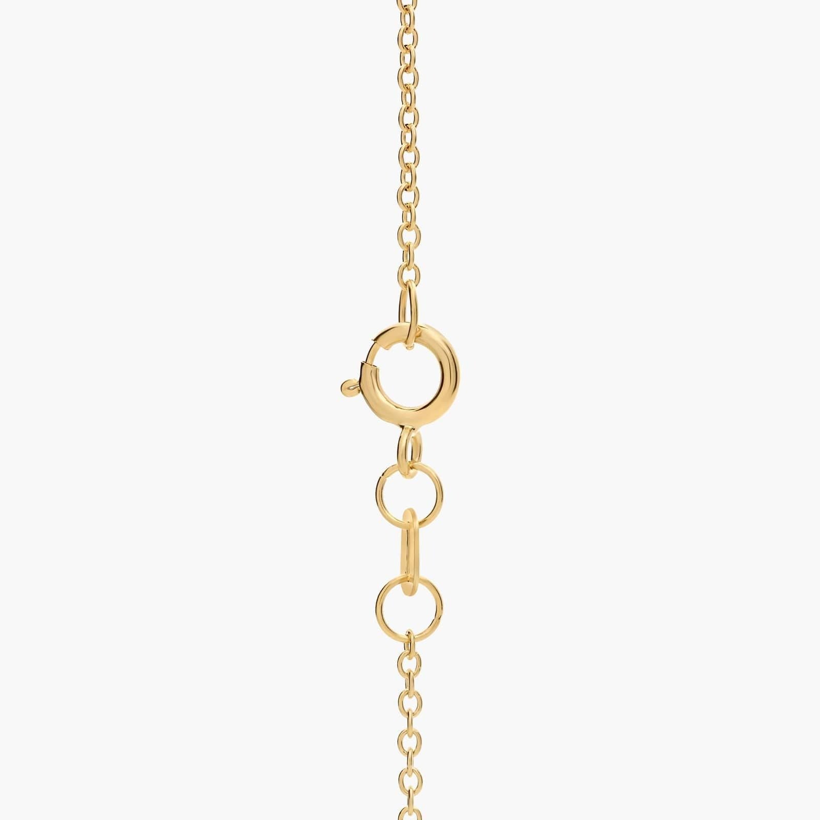 Pavé Diamond Letter M Initial Pendant in 14K Yellow Gold