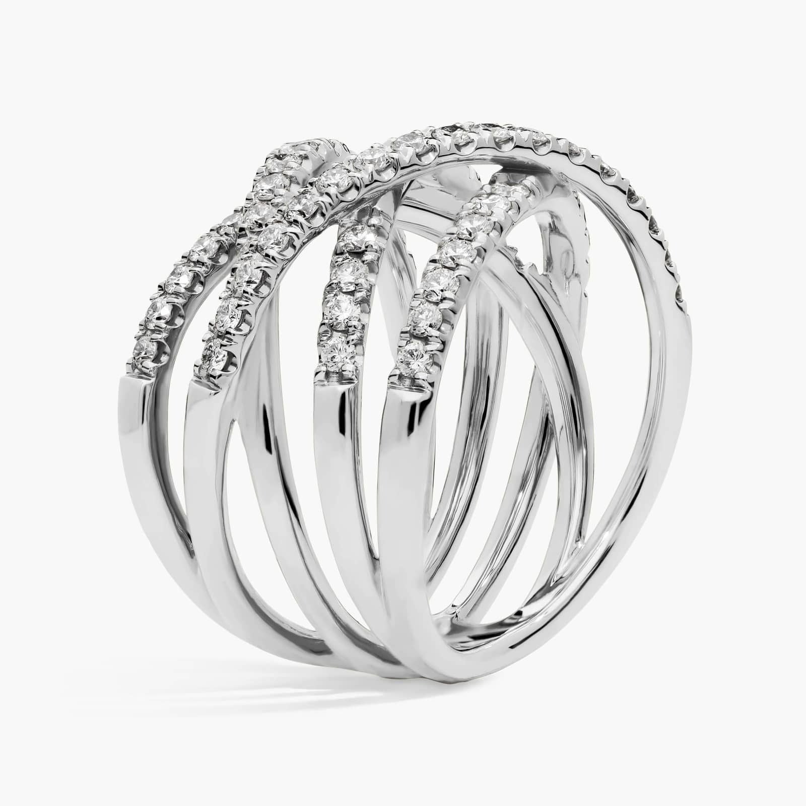 Diamond Wrap Ring in 14k Yellow Gold