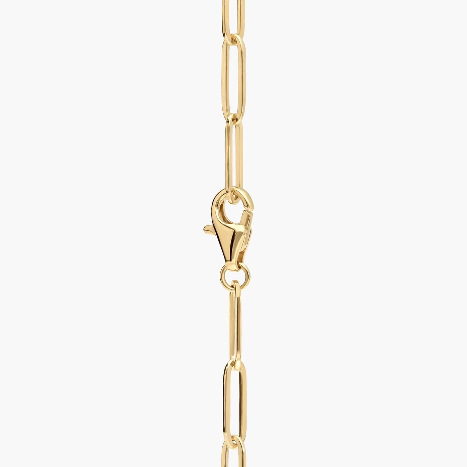 Two-Toned Diamond Paperclip Bracelet