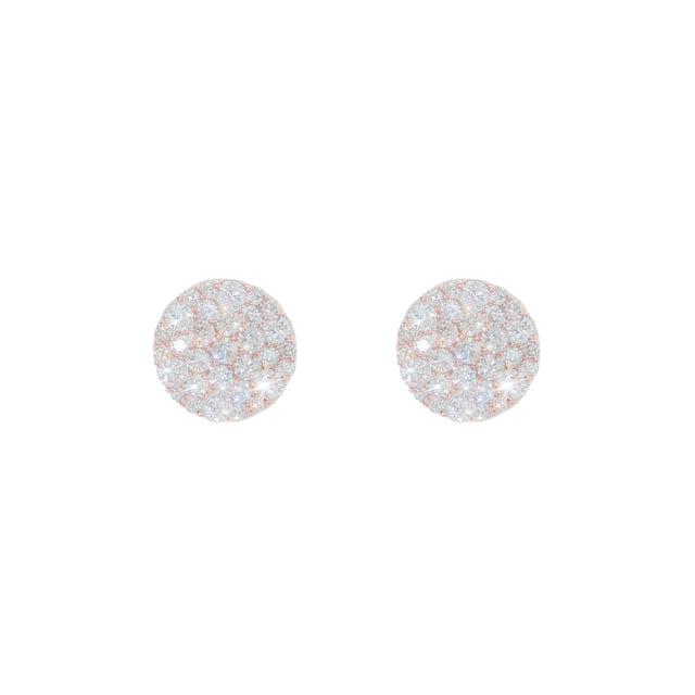 1.14 CTW Diamond Earrings in 14K Rose Gold