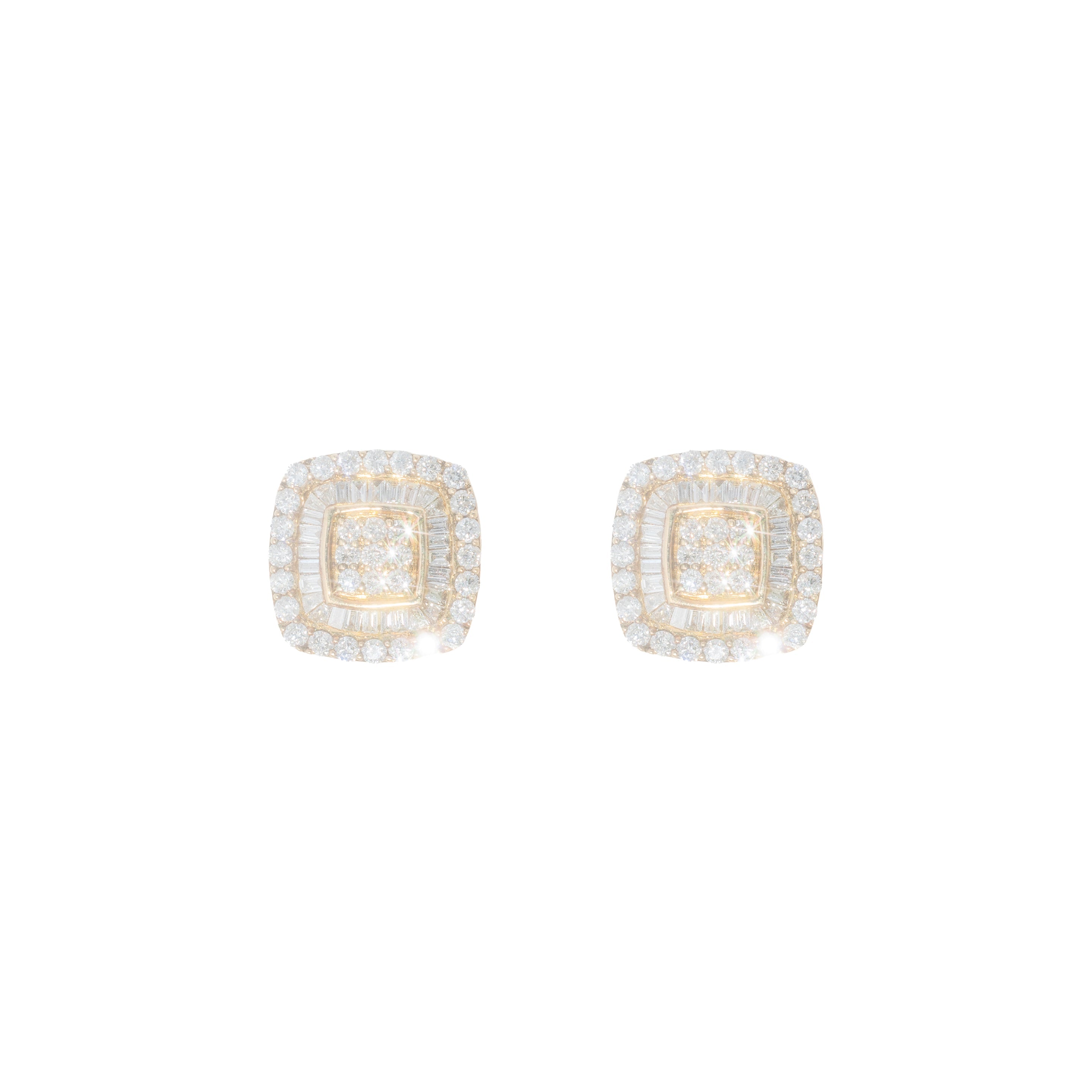 Diamond Earring's With Baguette's