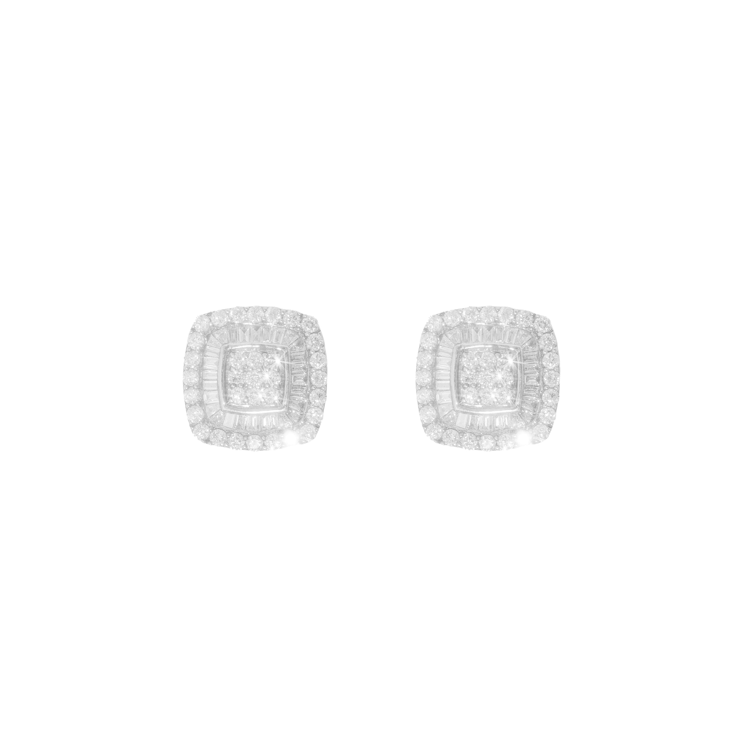 Diamond Earring's With Baguette's