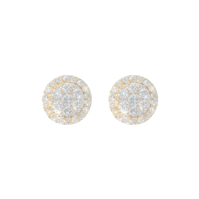 0.68 CTW Diamond Earrings in 14K Yellow Gold