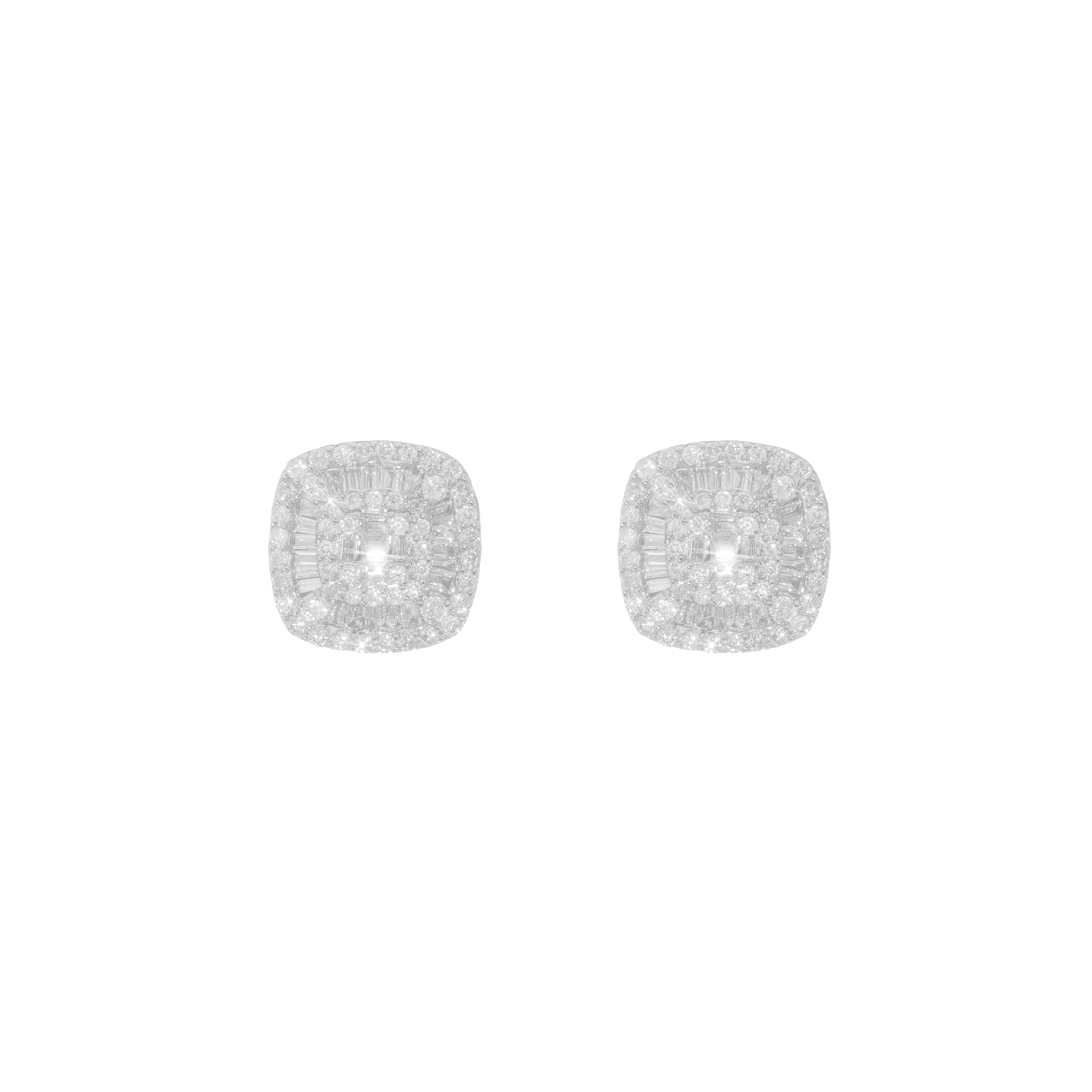 Diamond Earring's With Baguette's