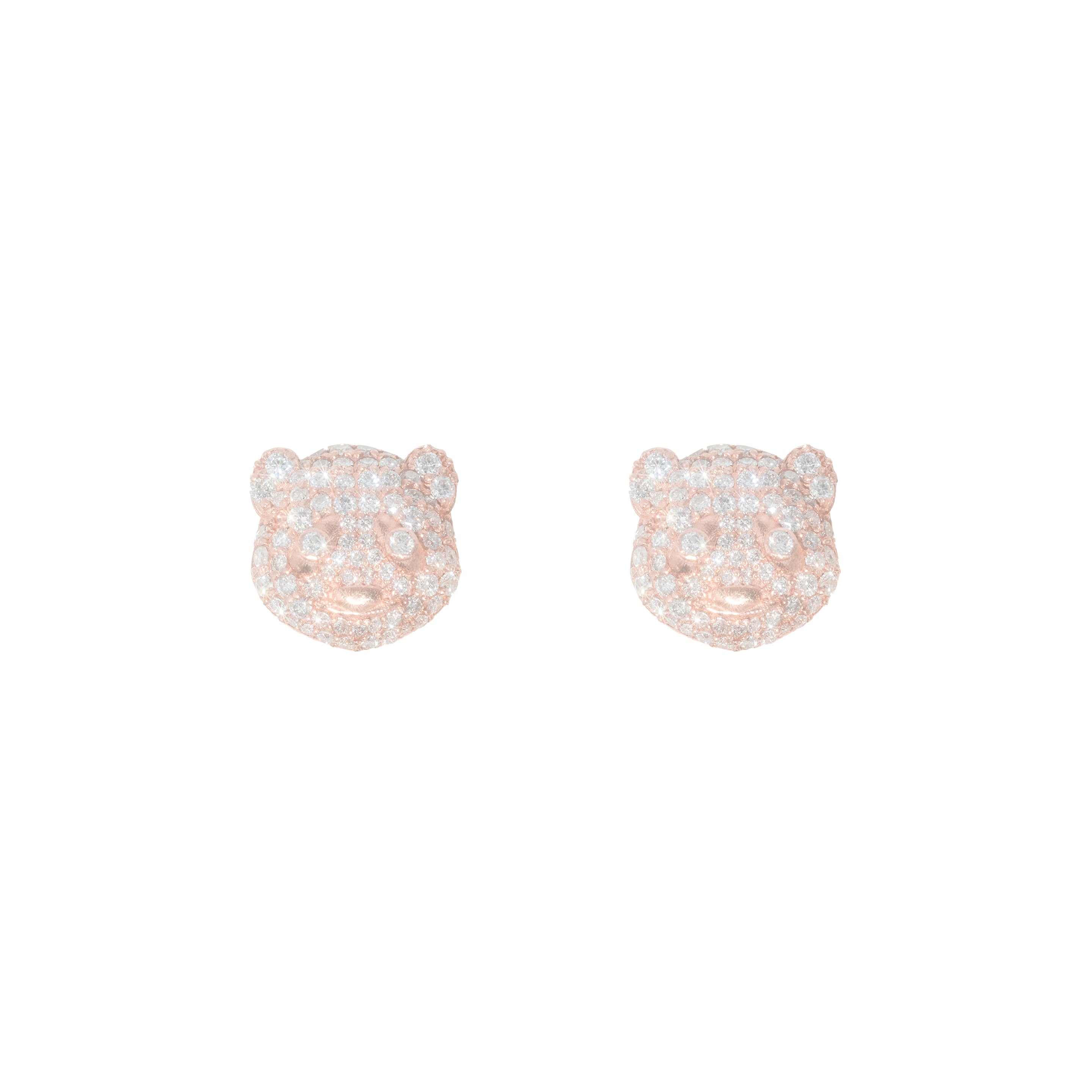Bear Earring's With Diamond's
