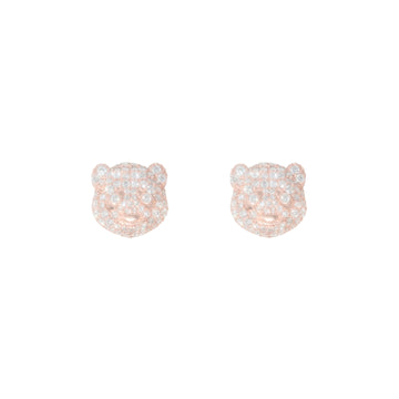 Bear Earring's With Diamond's