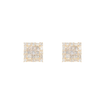 Earring's With Diamond's & Baguette's