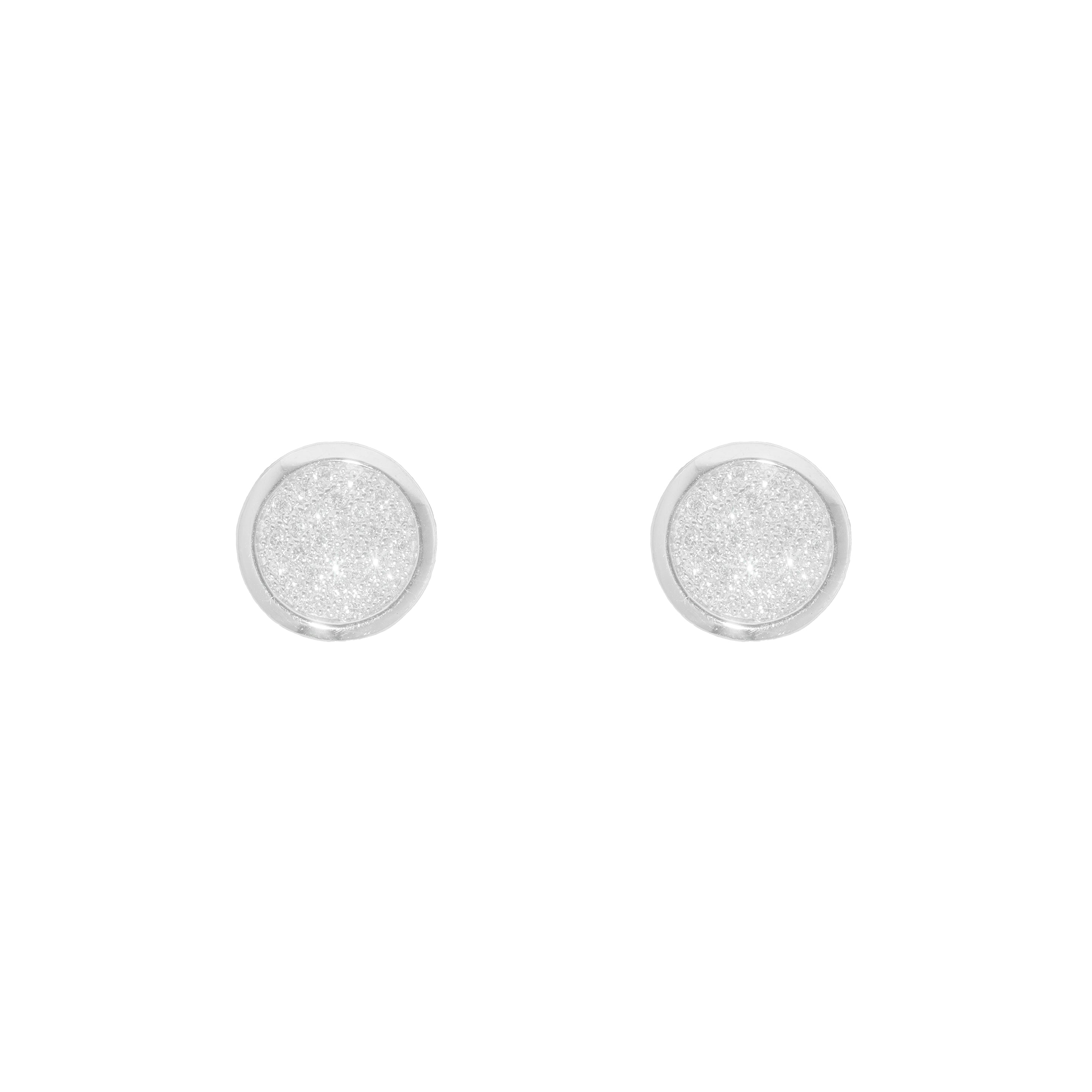 Round Earring's With Diamond's
