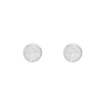 Round Earring's With Diamond's