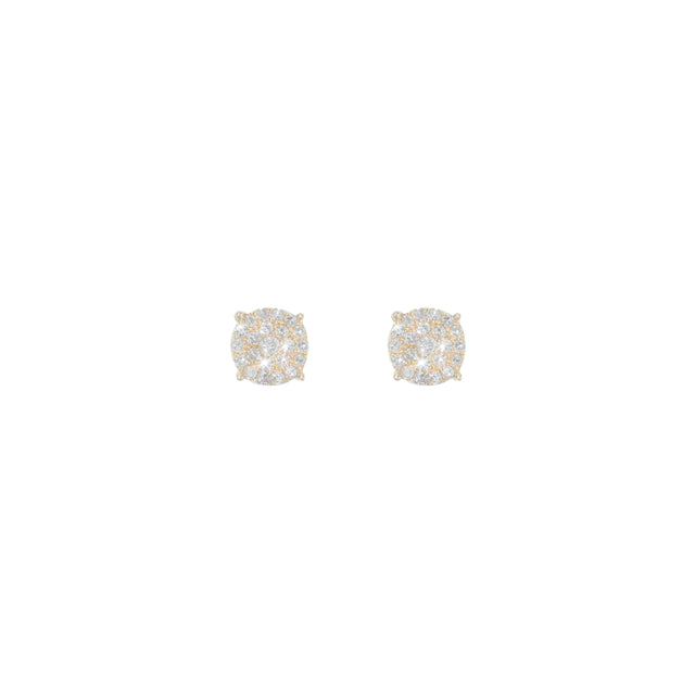 0.54 CTW Diamond Earrings in 14K Yellow Gold