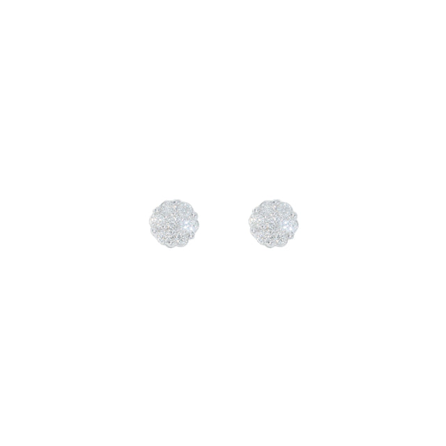 0.19 CTW Diamond Earrings in 14K White Gold