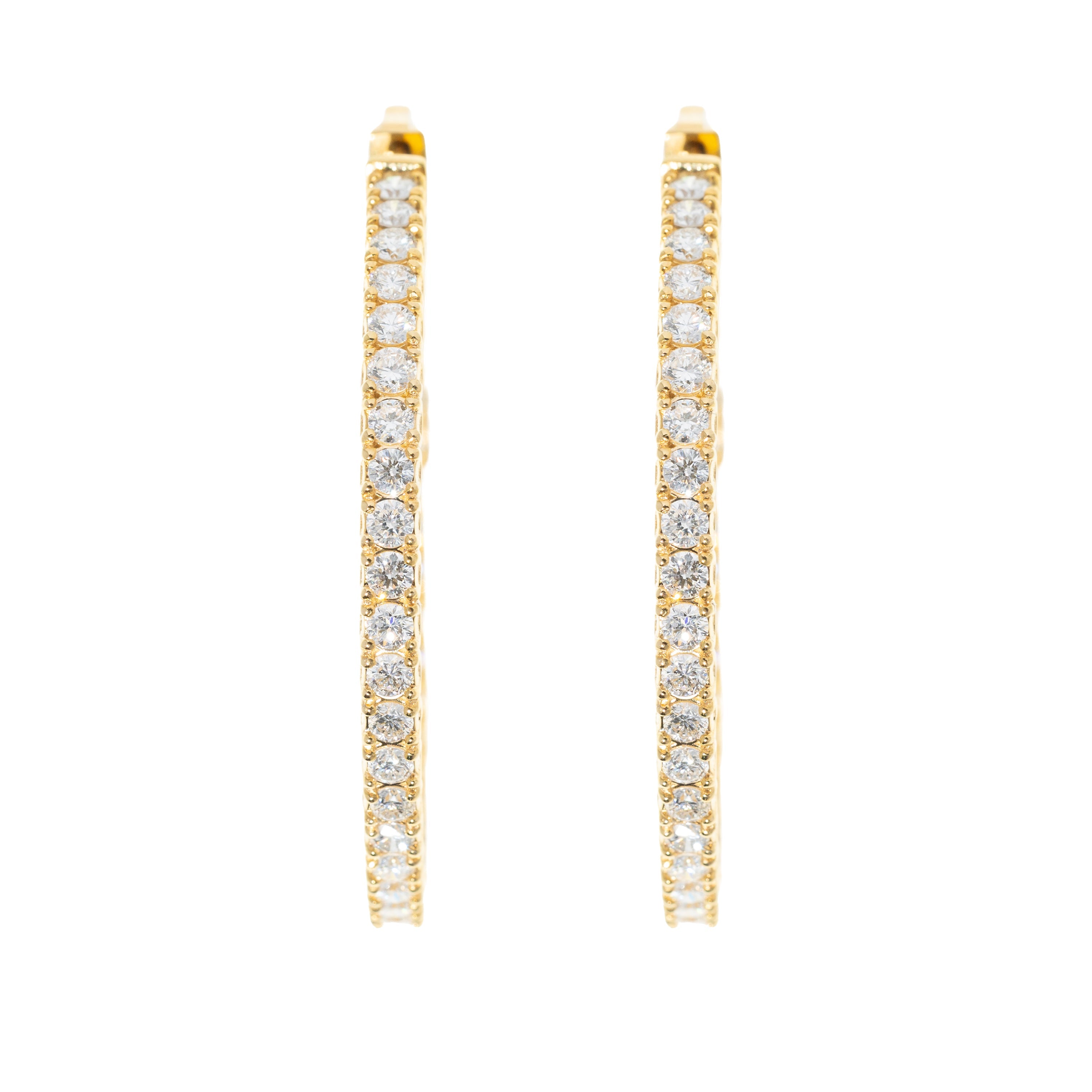 Diamond Hoop Earrings