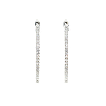 Diamond Hoop Earrings