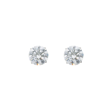 6.5ct lab-grown diamond stud earrings – 14K white gold – 1Luxury Miami