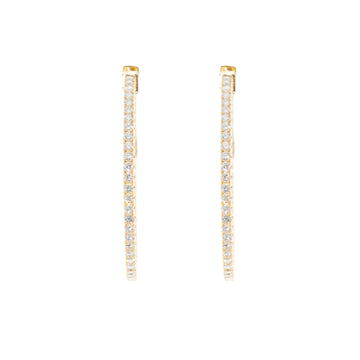 Diamond Hoop Earrings