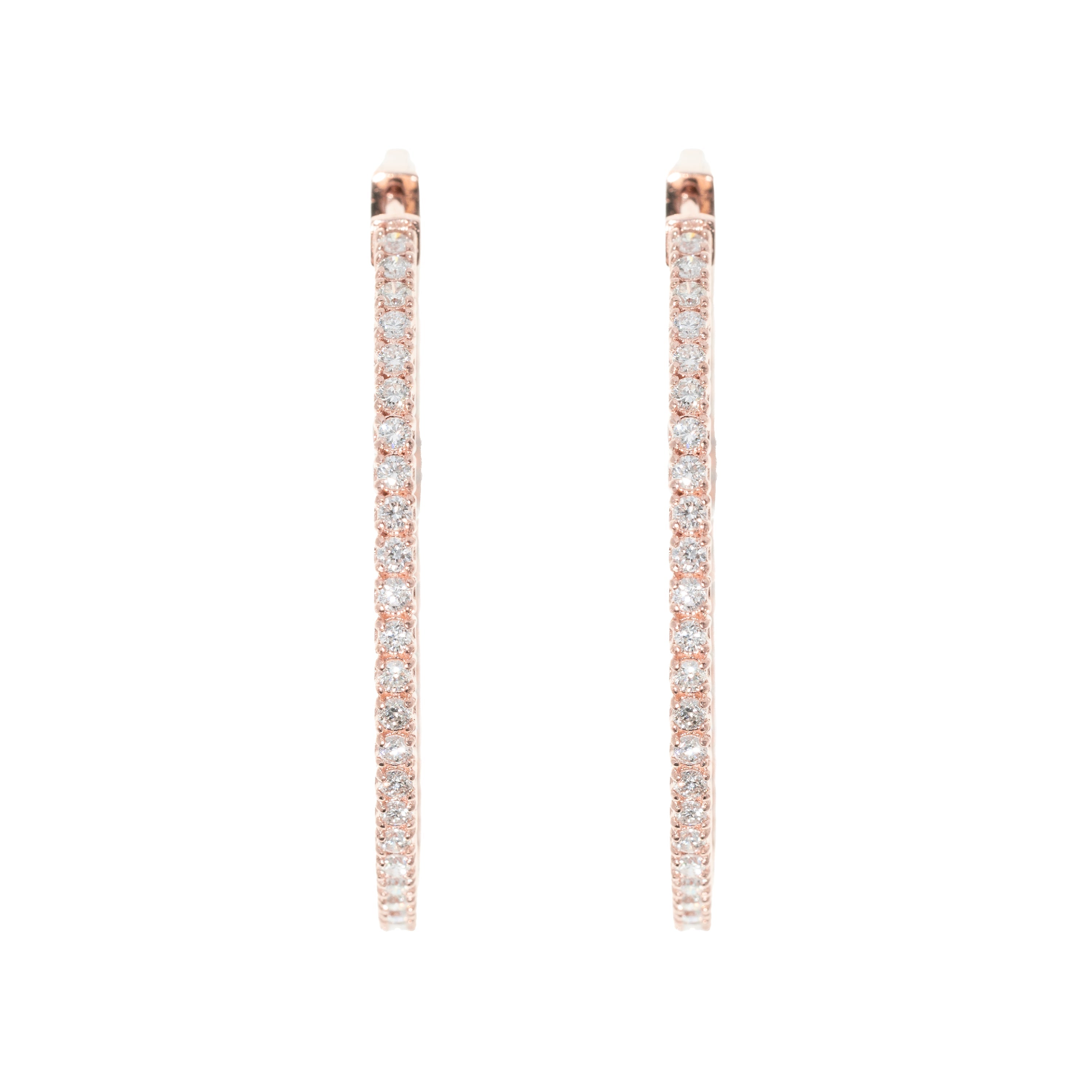 Diamond Hoop Earrings
