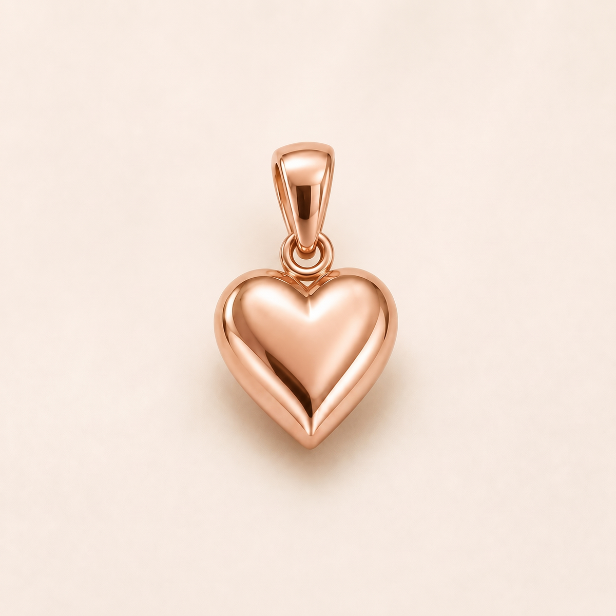 Mini Heart Pendant in rose gold — AI-generated color variation rendering