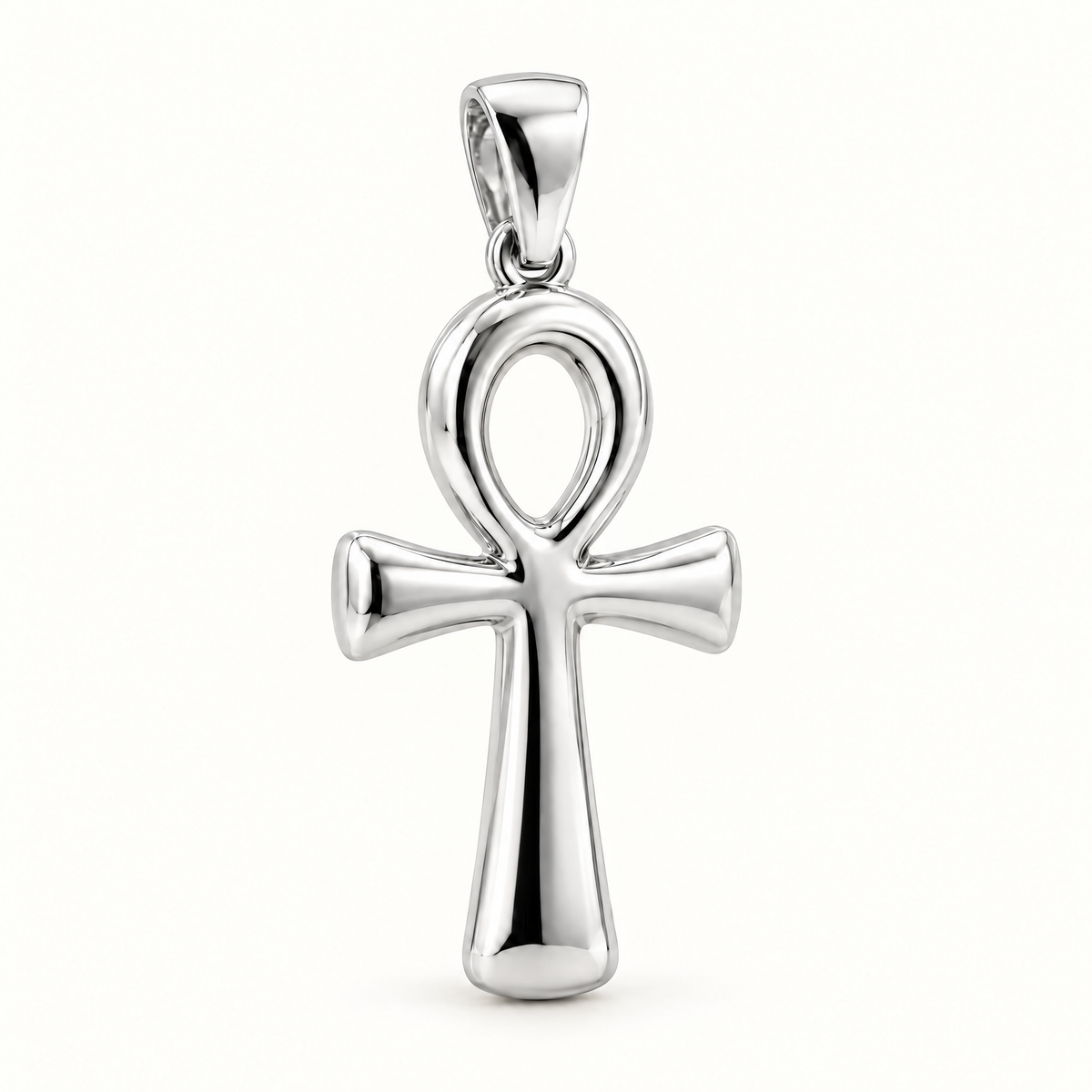 Ankh sterling-silver pendant — AI-generated design rendering