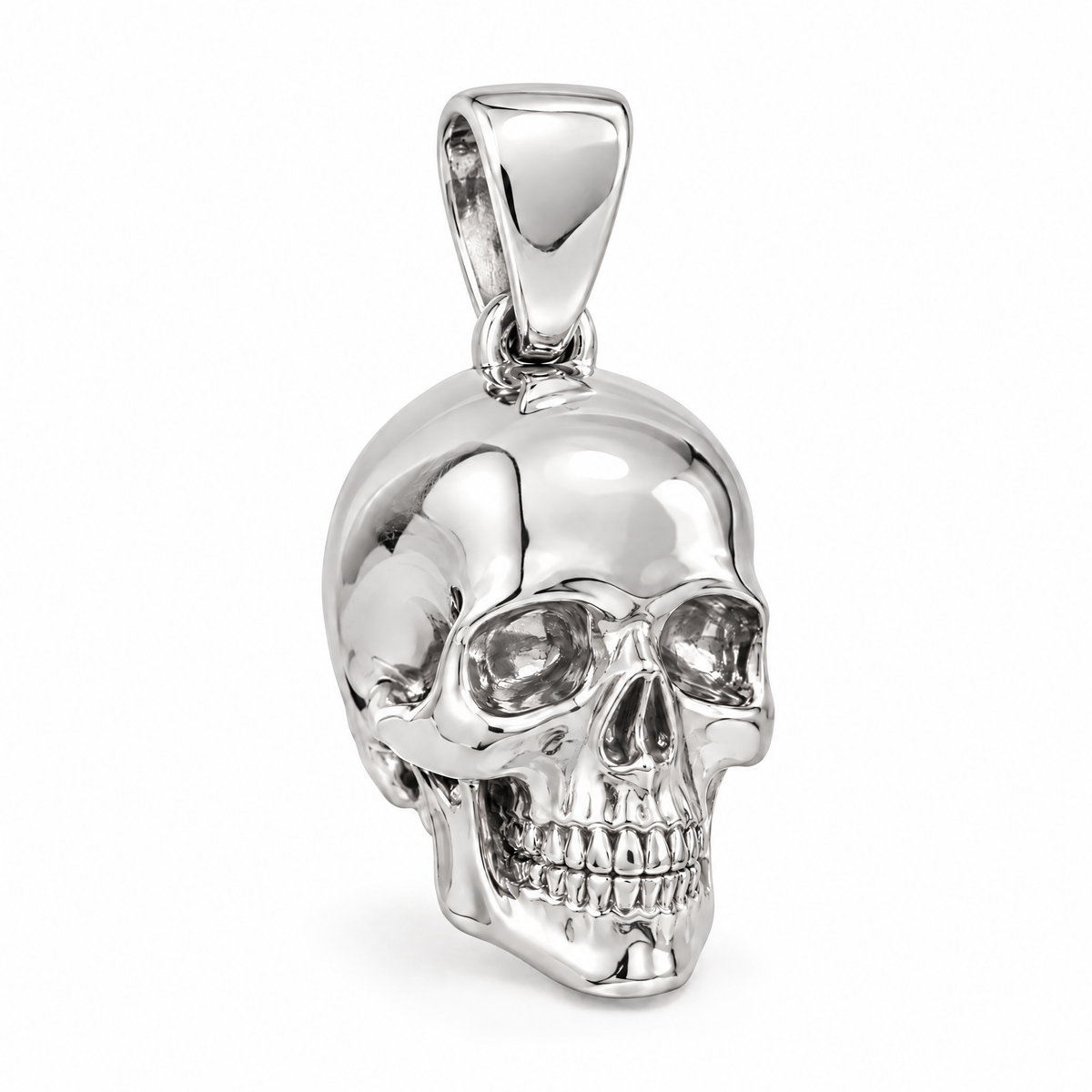 Skull silver counterpart — full white-metal design reference; AI-generated rendering