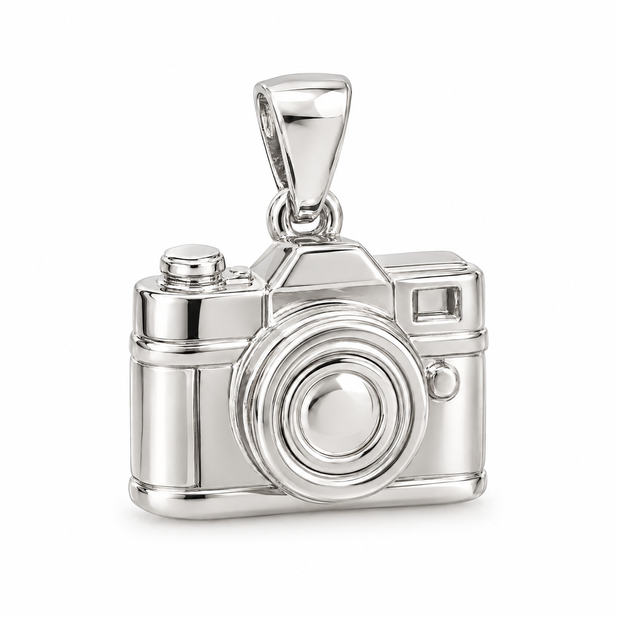 Camera silver counterpart — full white-metal design reference; AI-generated rendering