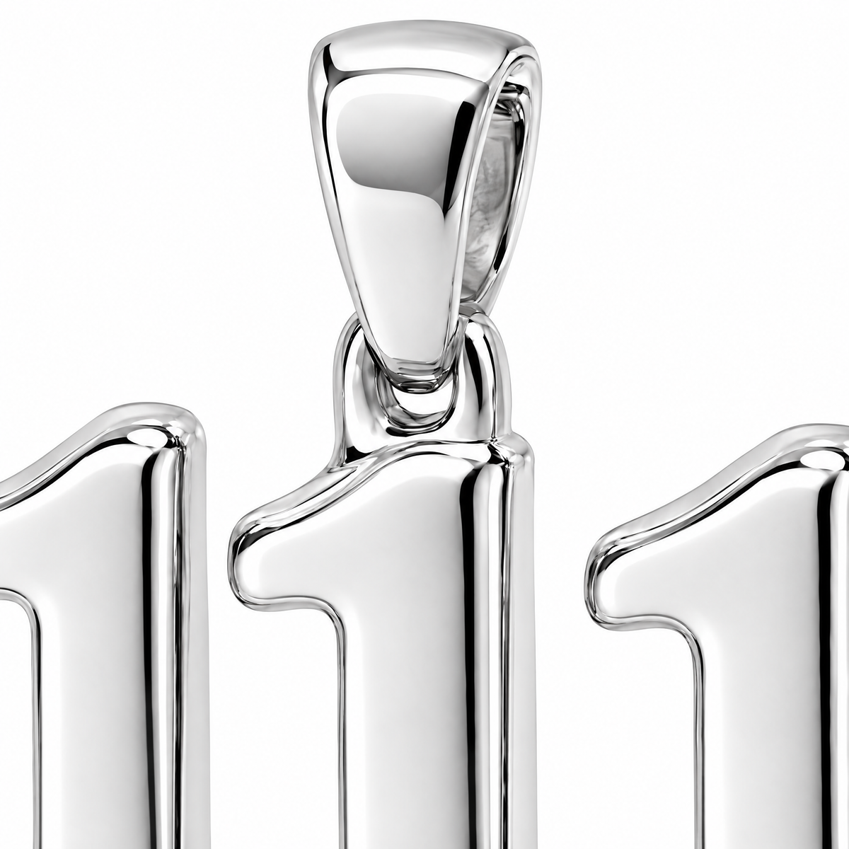 111 number Silver Mini — close-up detail; AI-generated design visualization