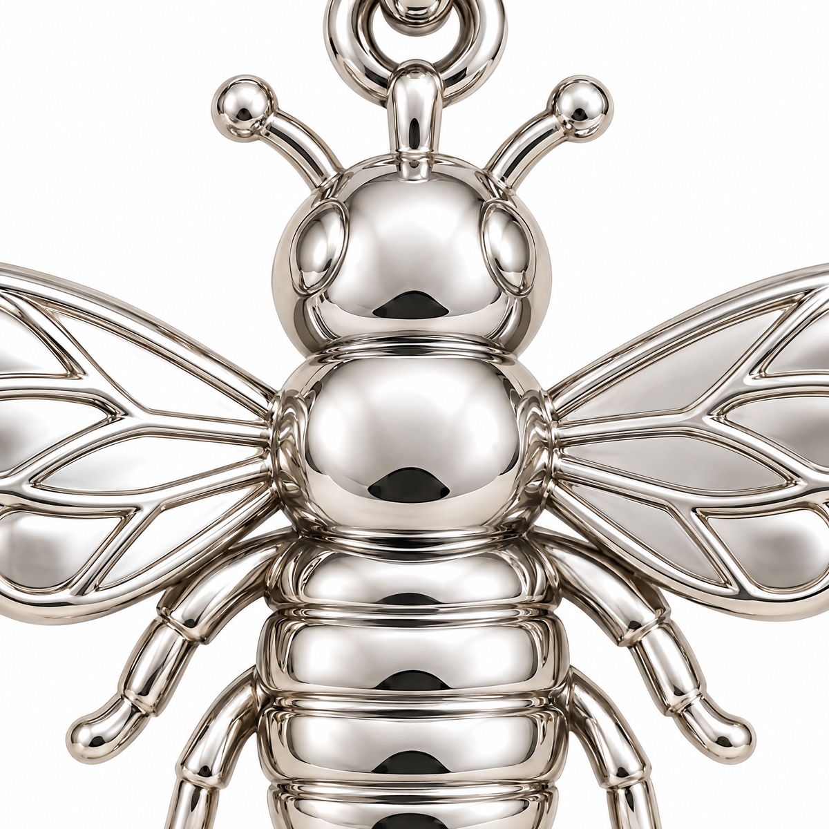 Bee Silver Mini — close-up detail; AI-generated design visualization
