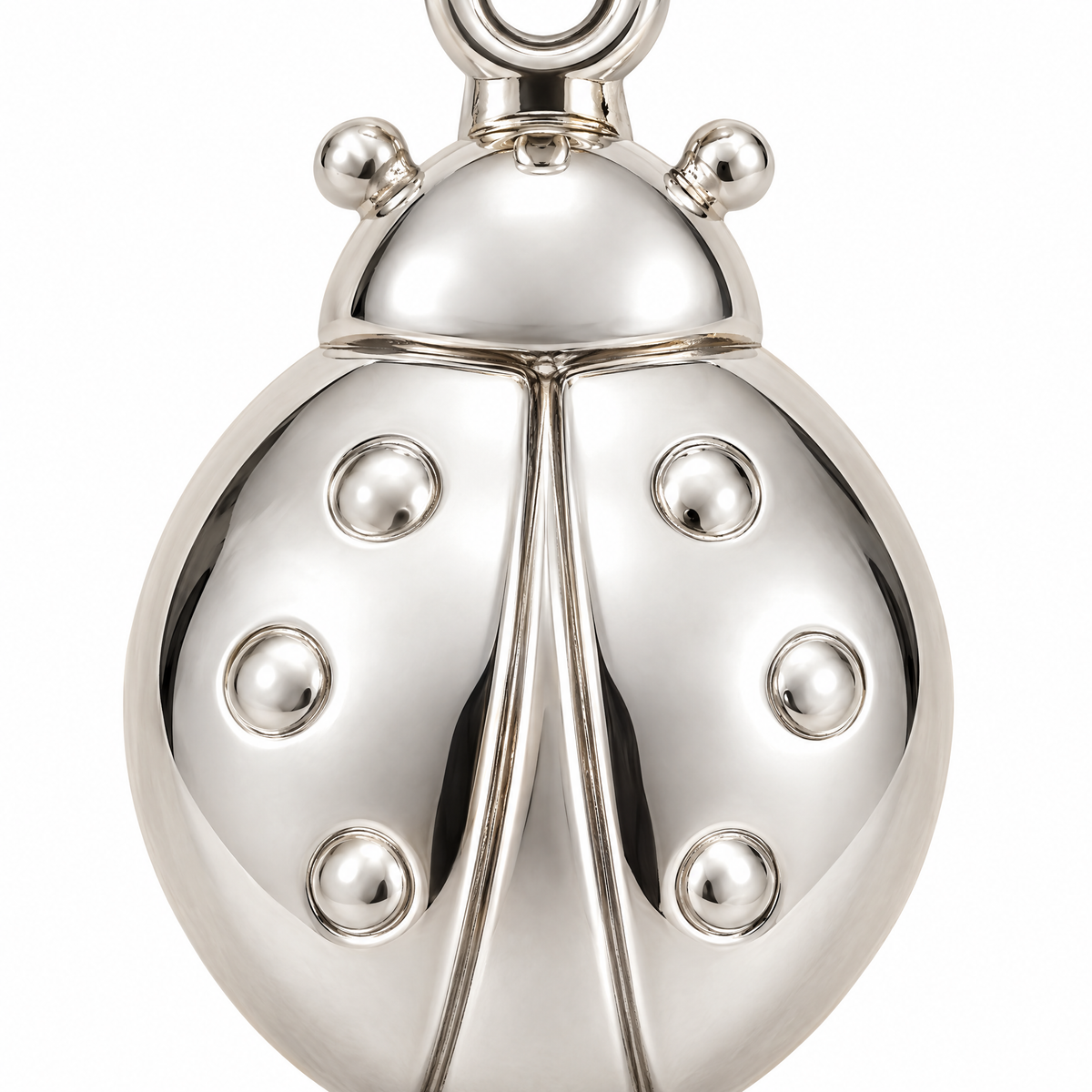 Ladybug Silver Mini — close-up detail; AI-generated design visualization