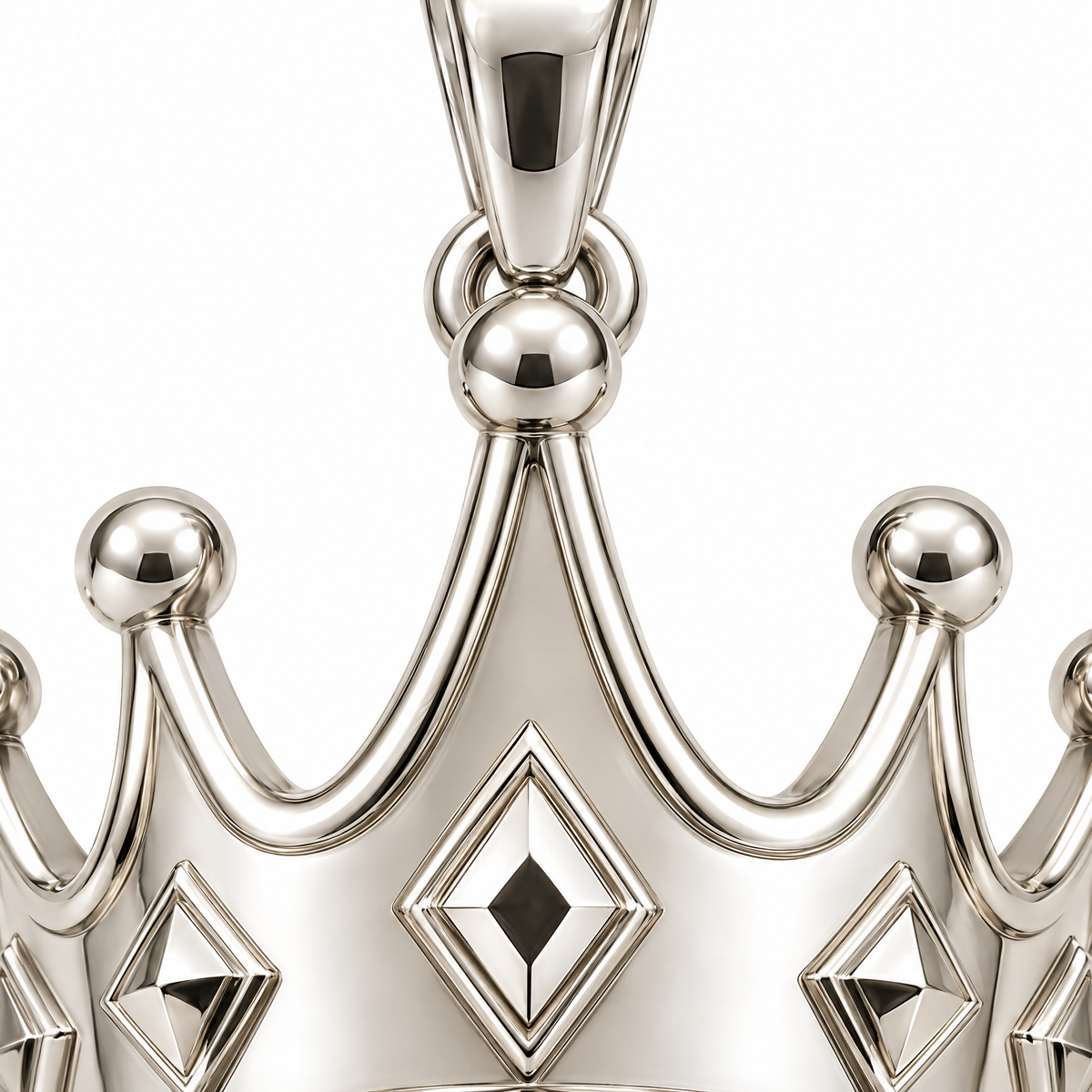 Crown Silver Mini — close-up detail; AI-generated design visualization