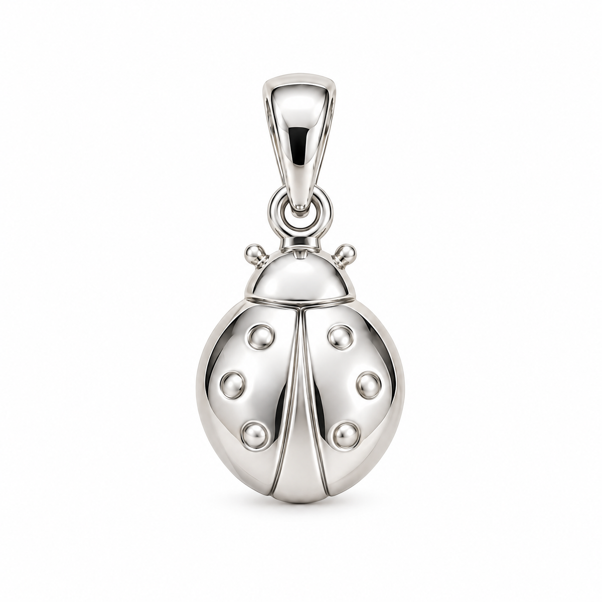 Ladybug silver counterpart — full white-metal design reference; AI-generated rendering