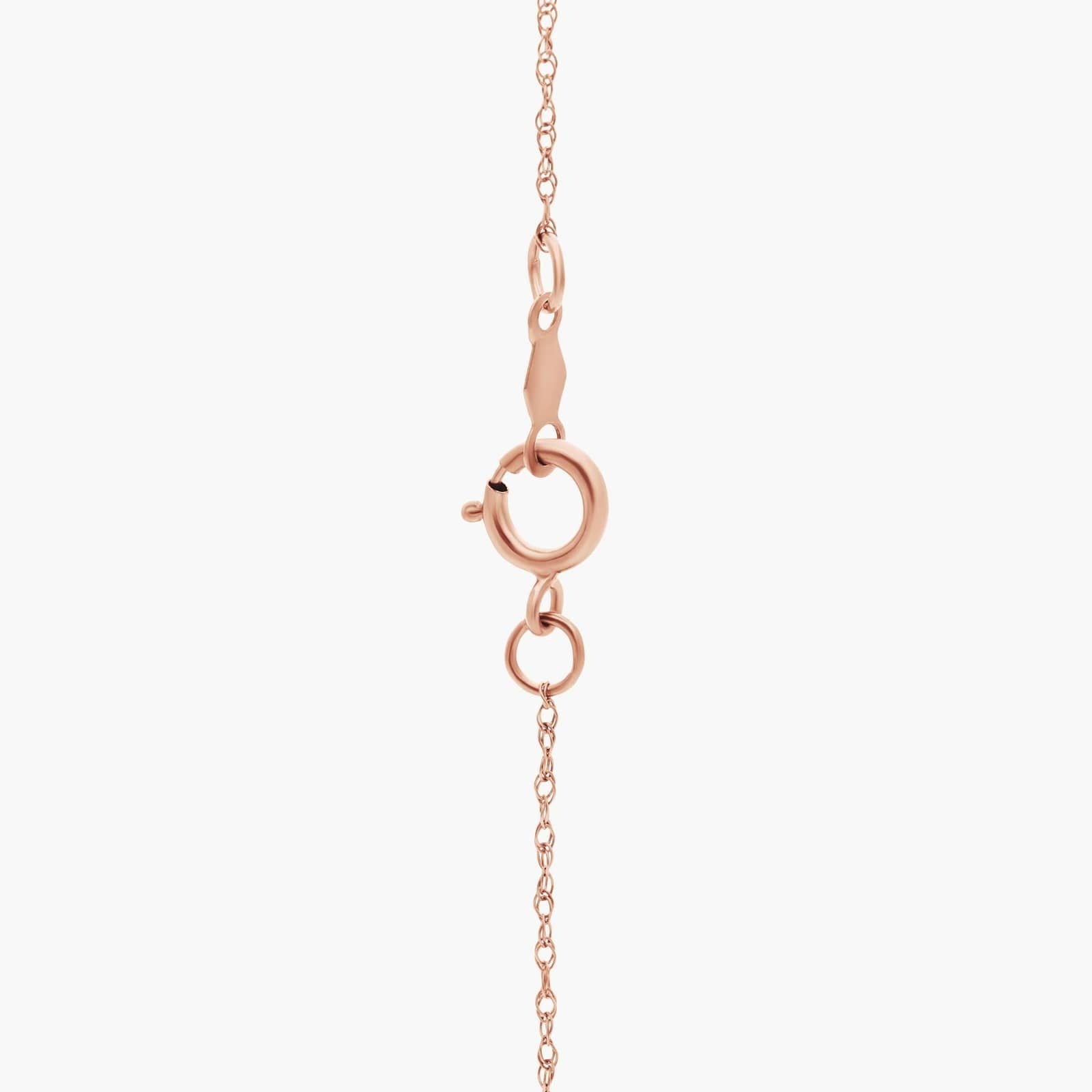 Freshwater Cultured Pearl and White Topaz Pendant in 14k Rose Gold (7.5mm)