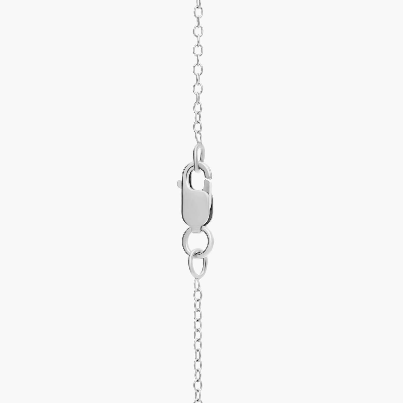 London Blue Topaz Rope Pendant in Sterling Silver (7mm)