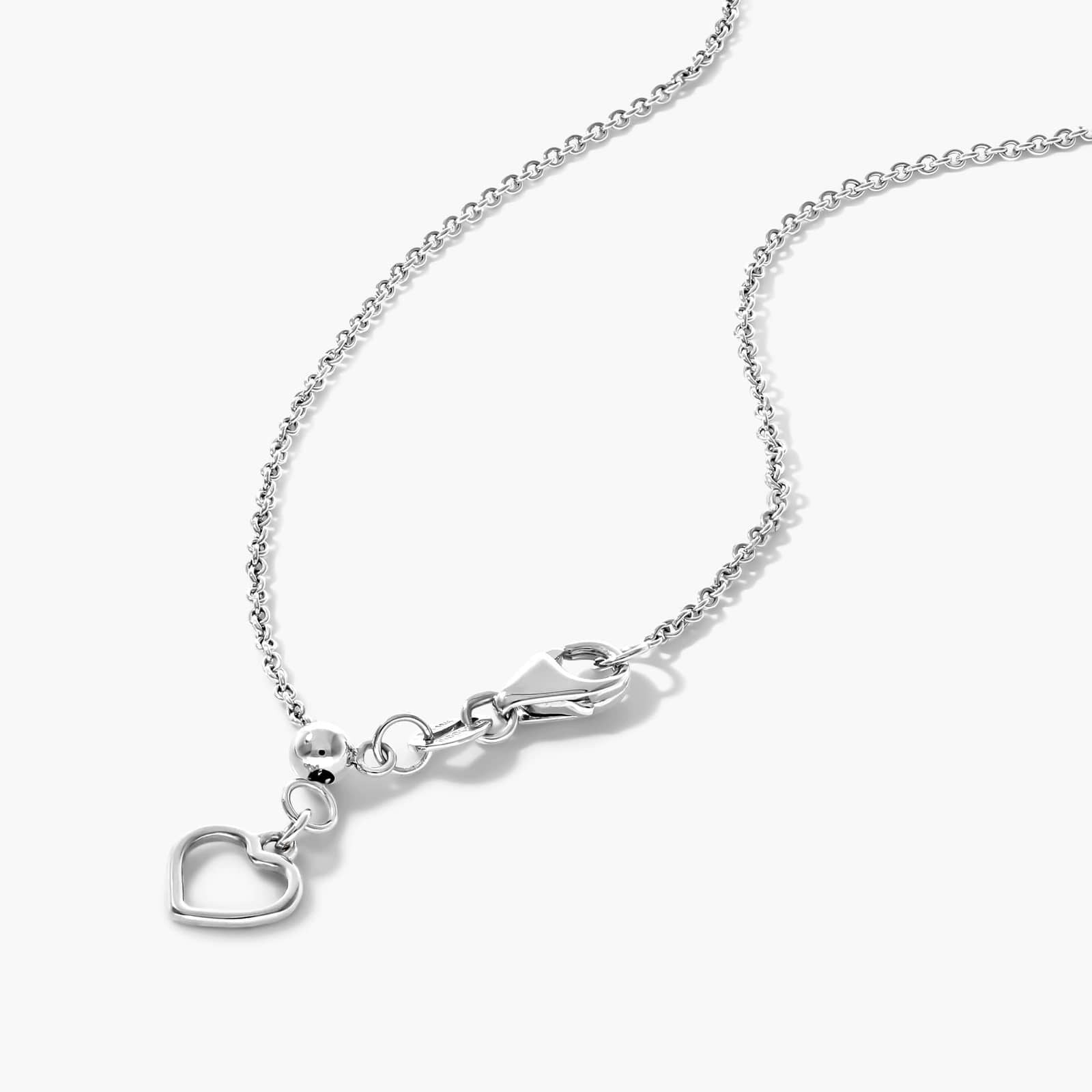 18K White Gold Pear Shape Emerald Double Diamond Halo Necklace