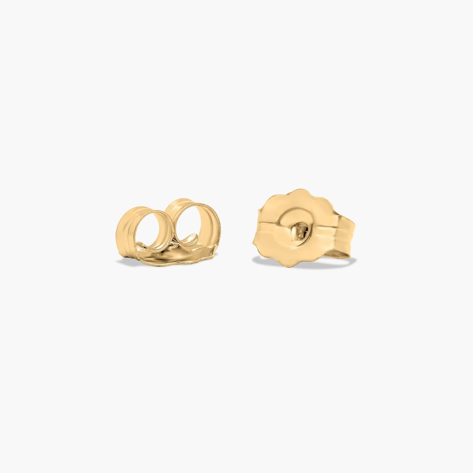 Pear Shape Sapphire And Tri-Diamond Stud Earrings