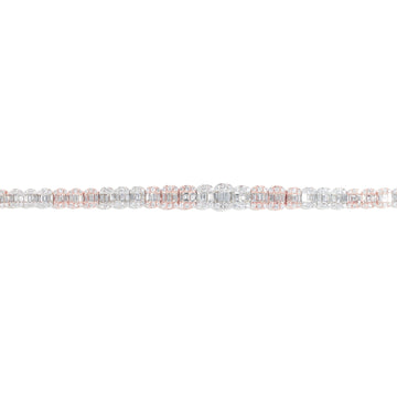 Bracelet With Diamonds And Baguettes
