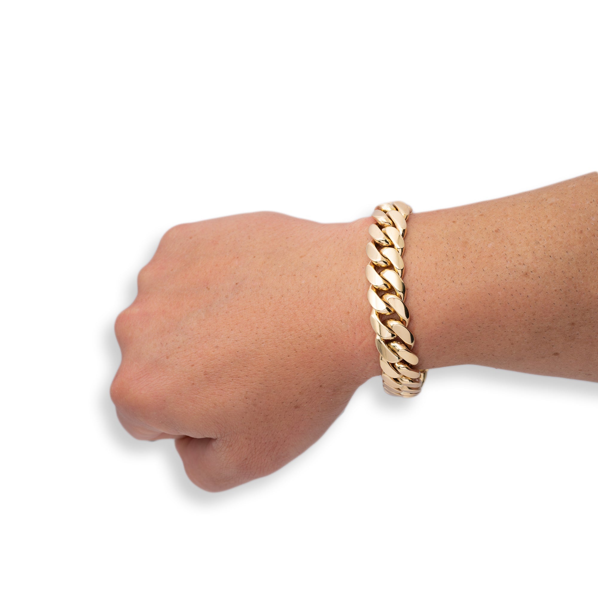Yellow Gold Cuban Link Bracelet