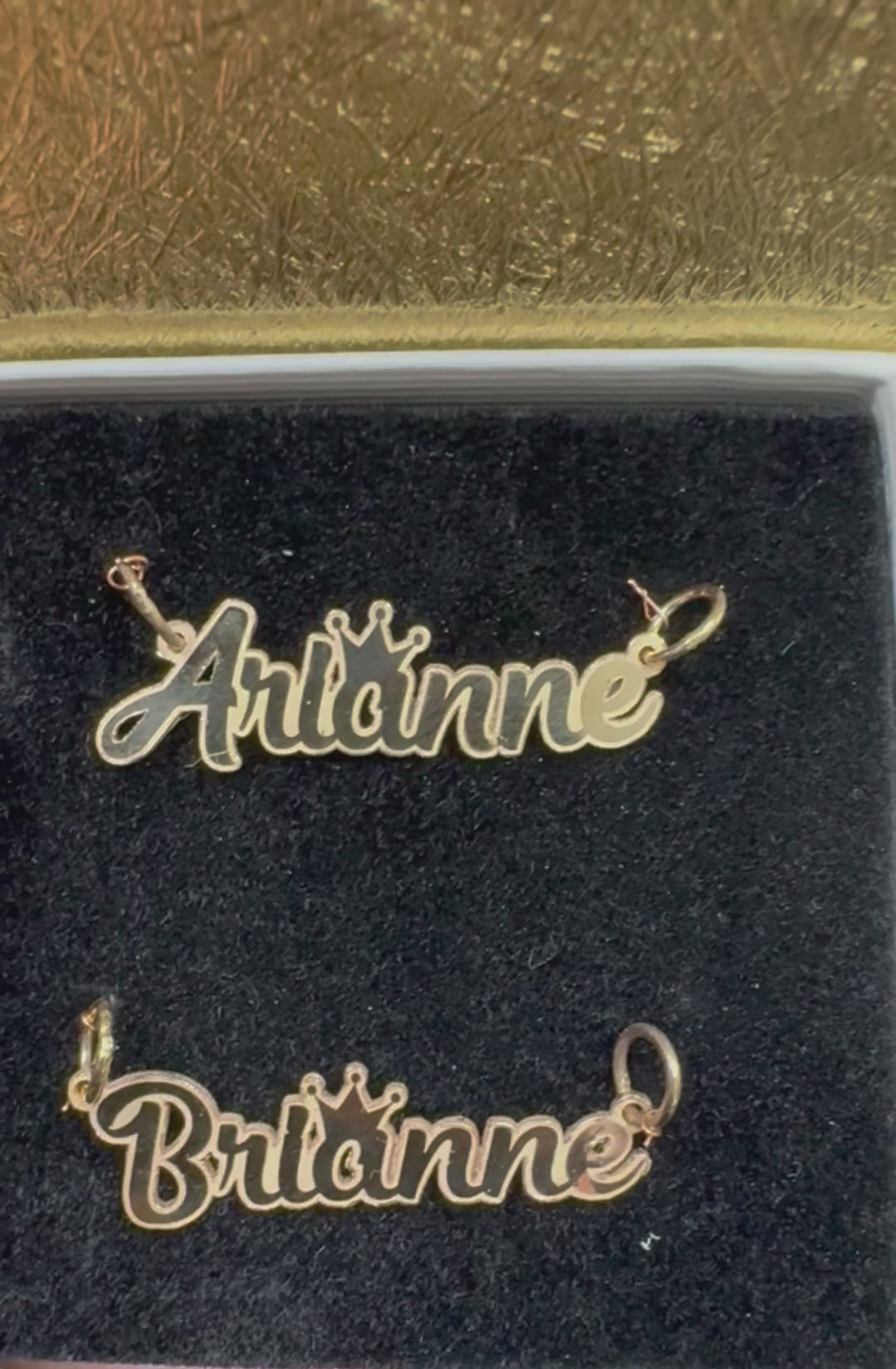 Gold Name Pendant