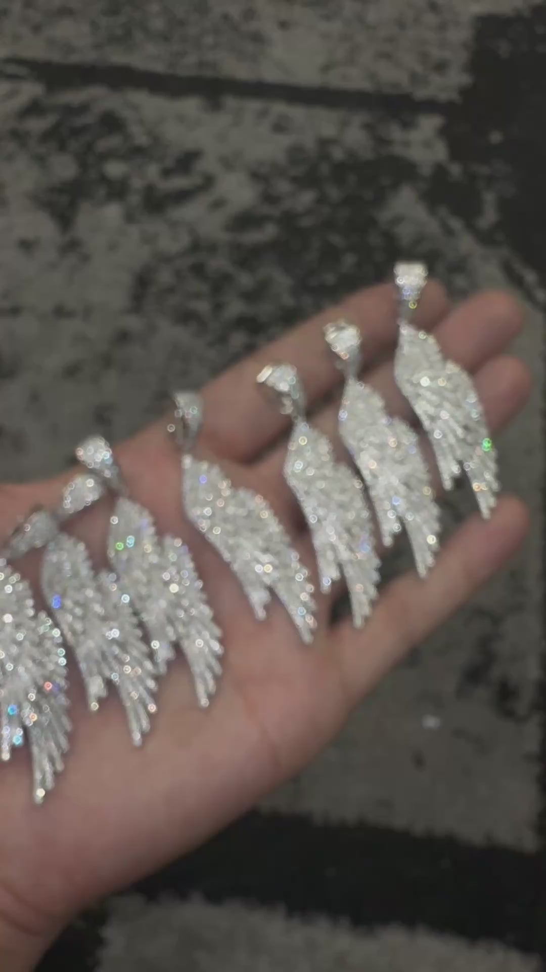 Diamond Angel Wings Pendant