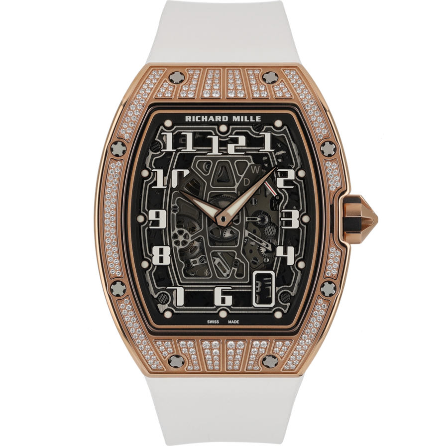 Richard Mille RM67-01 Rose Gold Diamond-Set luxury watch at 1Luxury Miami