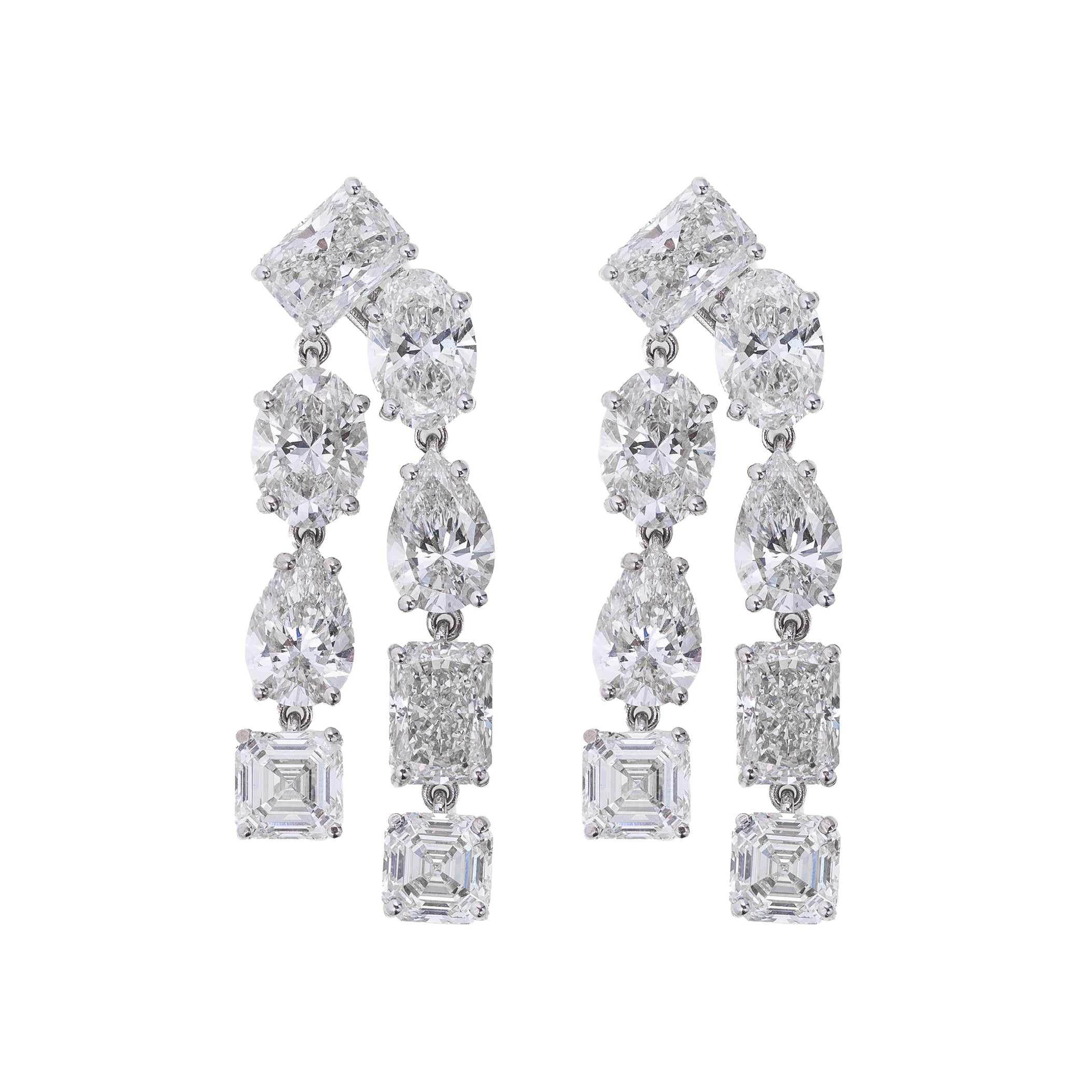 Lab Fancy Shape Earrings