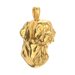 Labrador Retriever gold dog pendant — design render